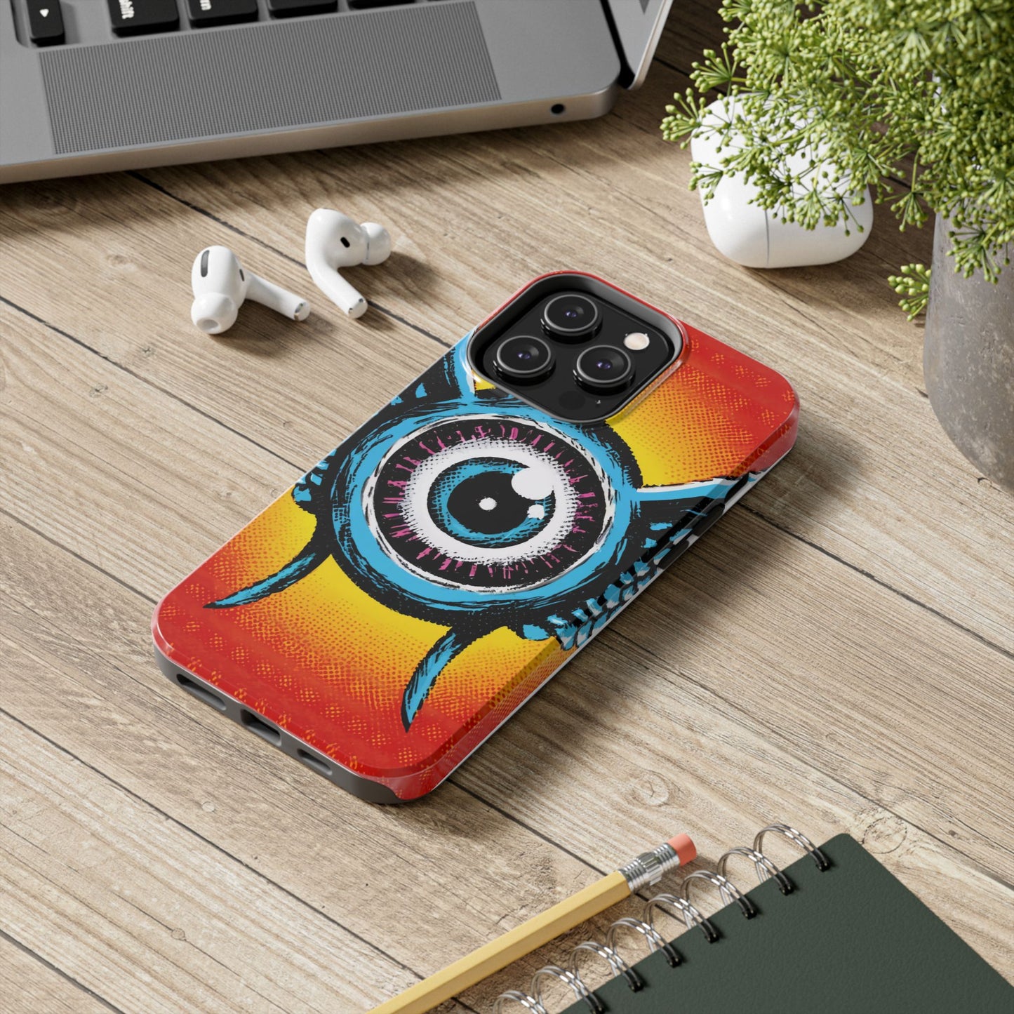 Bursting Vision Winged Eye iPhone Case