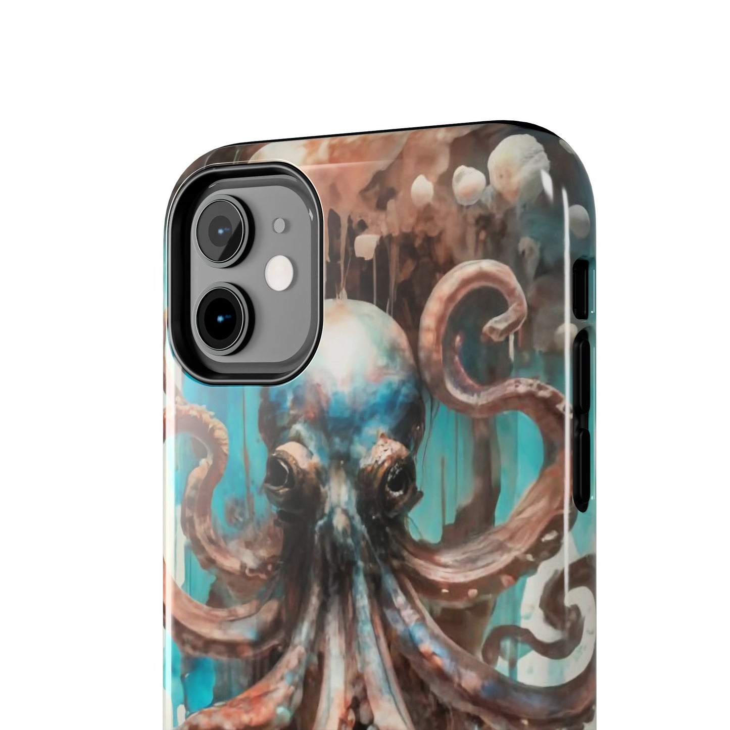 Serene Octopus Watercolor Tough Phone Case