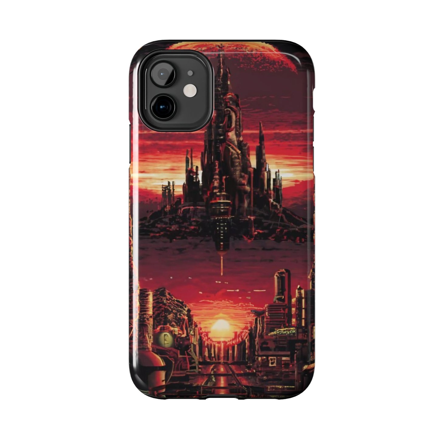 PixelVista Futuristic City Tough Phone Case