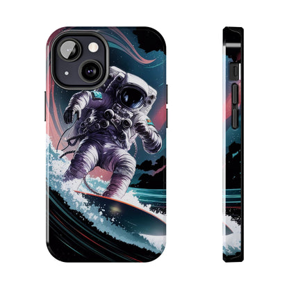 Cosmic Crest Astronaut Wave Rider Tough Phone Case