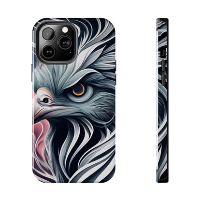 AviarySwirls Monochrome Bird Tough Phone Case