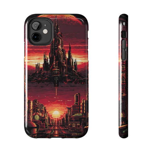 PixelVista Futuristic City Tough Phone Case