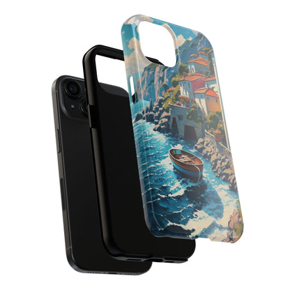 Coastal Dreamscape Boat Tough Phone Case