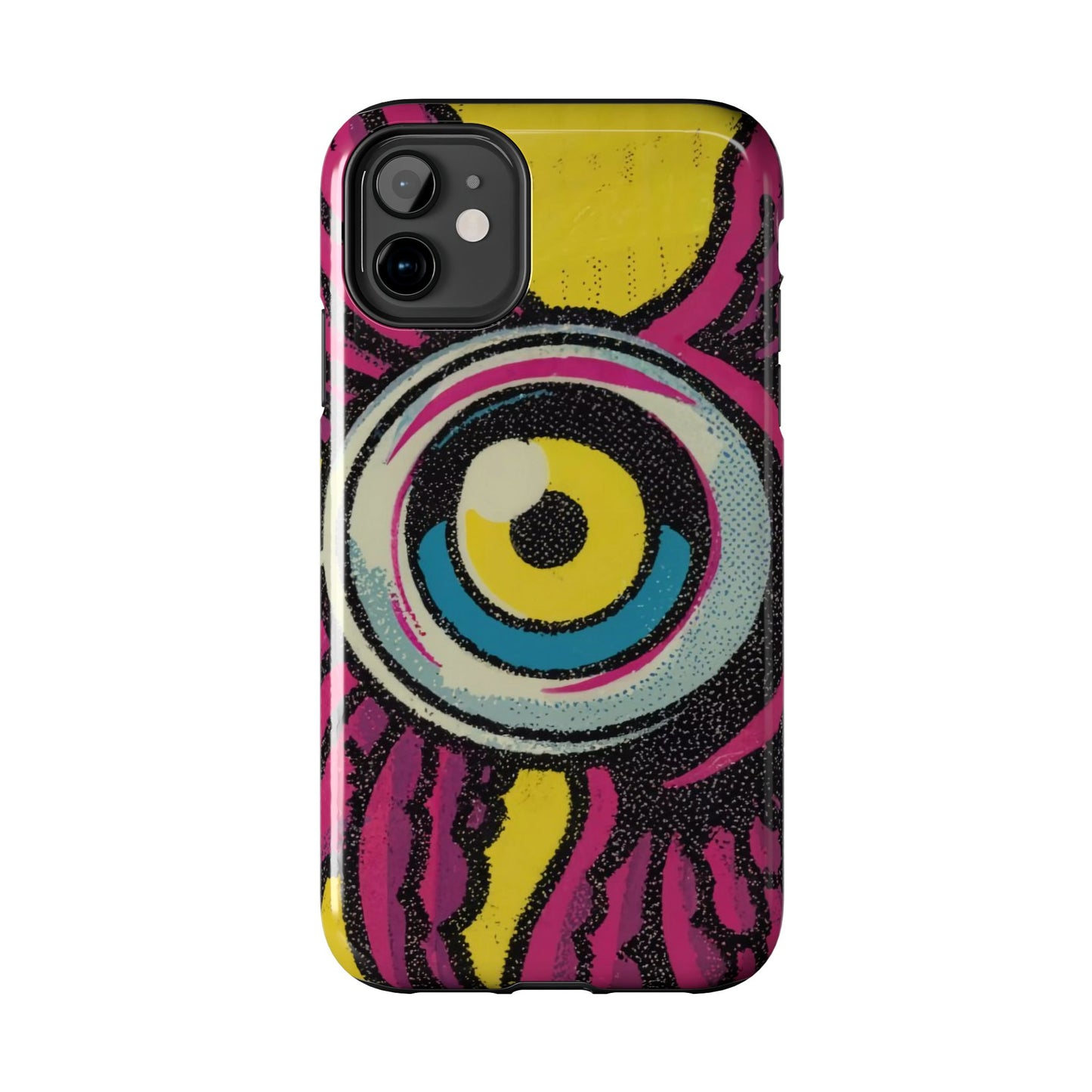 Golden Gaze Winged Eye iPhone Case