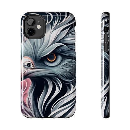 AviarySwirls Monochrome Bird Tough Phone Case