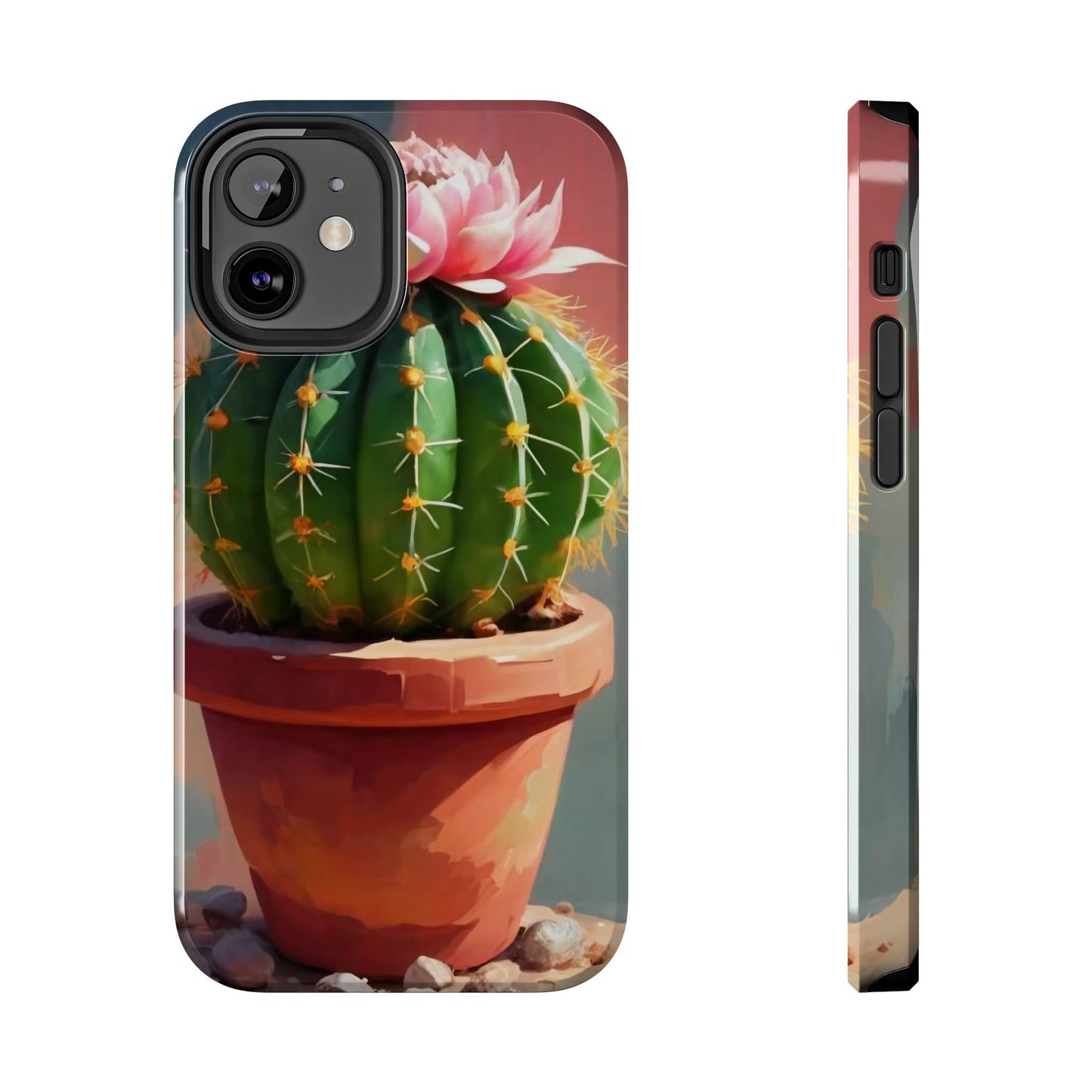 DesertBloom Terracotta Cactus Tough Phone Case