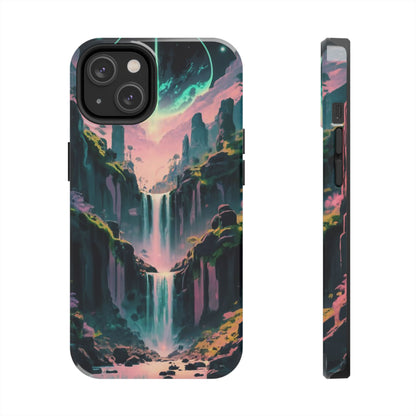 Moonfall Cascades Night View Tough Phone Case