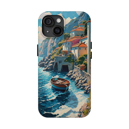 Coastal Dreamscape Boat Tough Phone Case