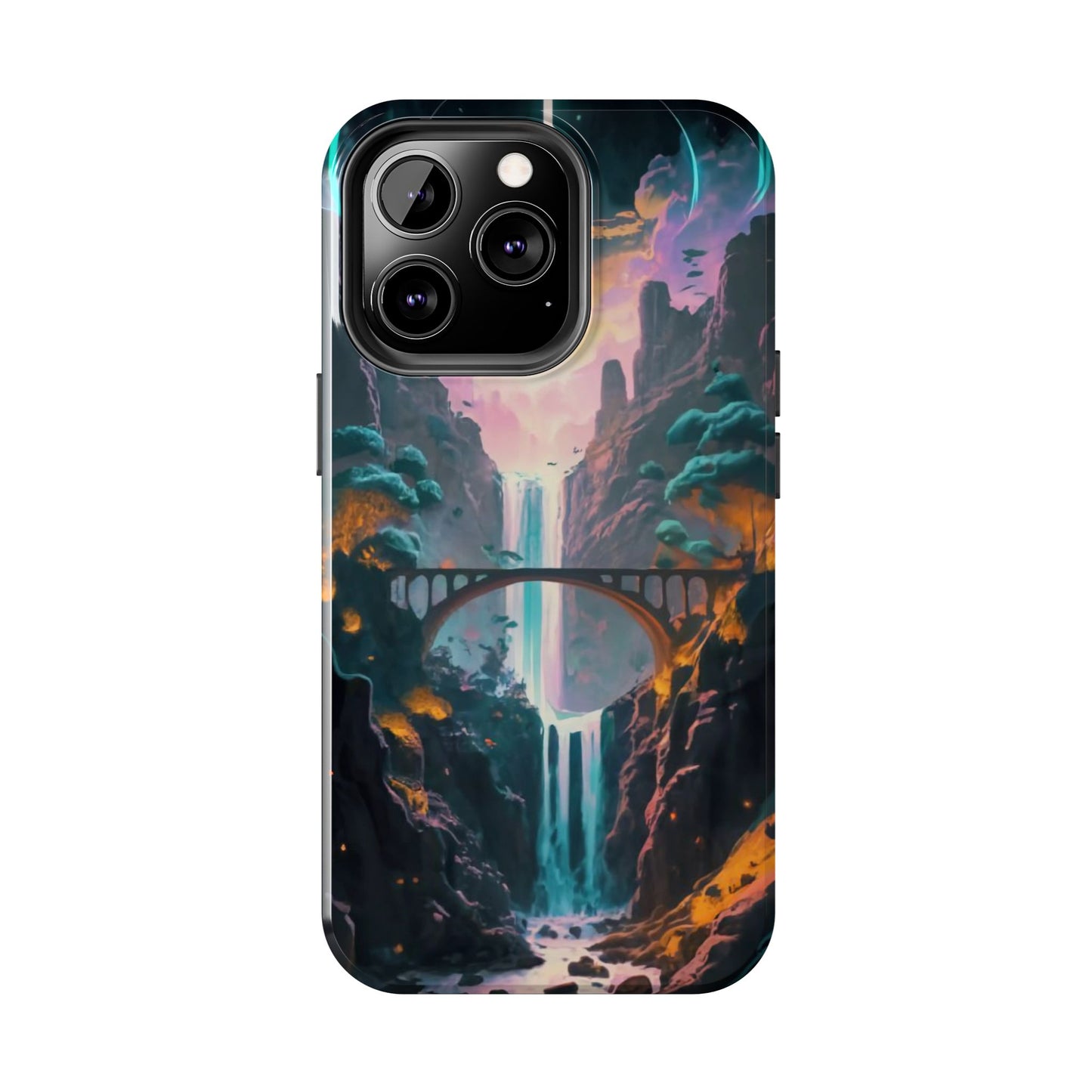 Midnight Cascade Blue Moon Tough Phone Case