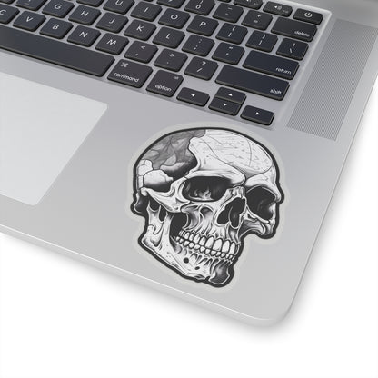 Monochrome Skull Sticker