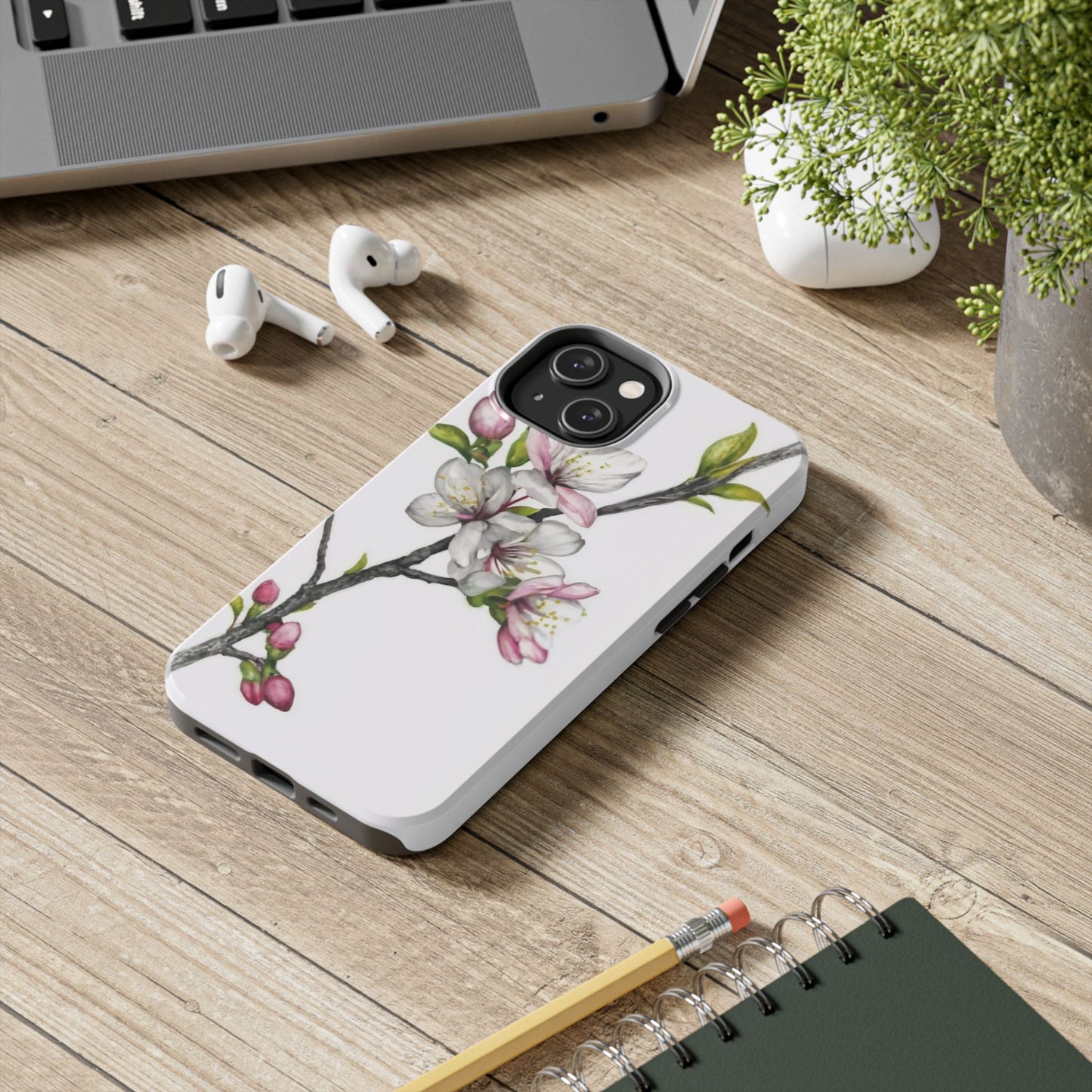 Minimalist Blossom Branch Tough Phone Case