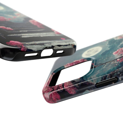 Mountain Path Cherry Blossoms Tough Phone Case