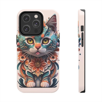 Floral Feline Armor Case