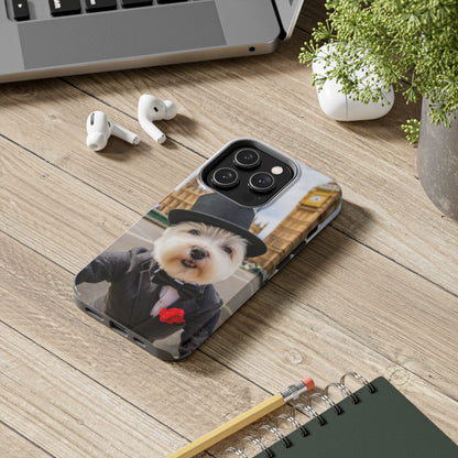 Dapper Maltese Selfie at Big Ben Tough Phone Case