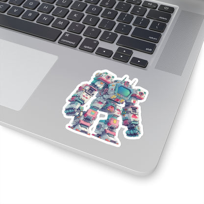 Blocky Bot Blast Sticker