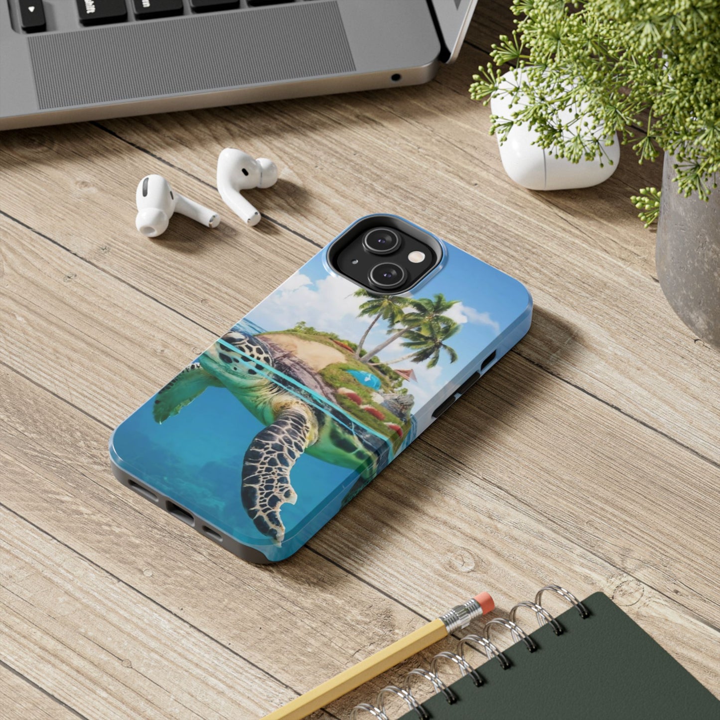 Island Turtle Ocean Adventure Tough Phone Case