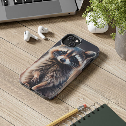 Abstract Raccoon Charm Tough Phone Case