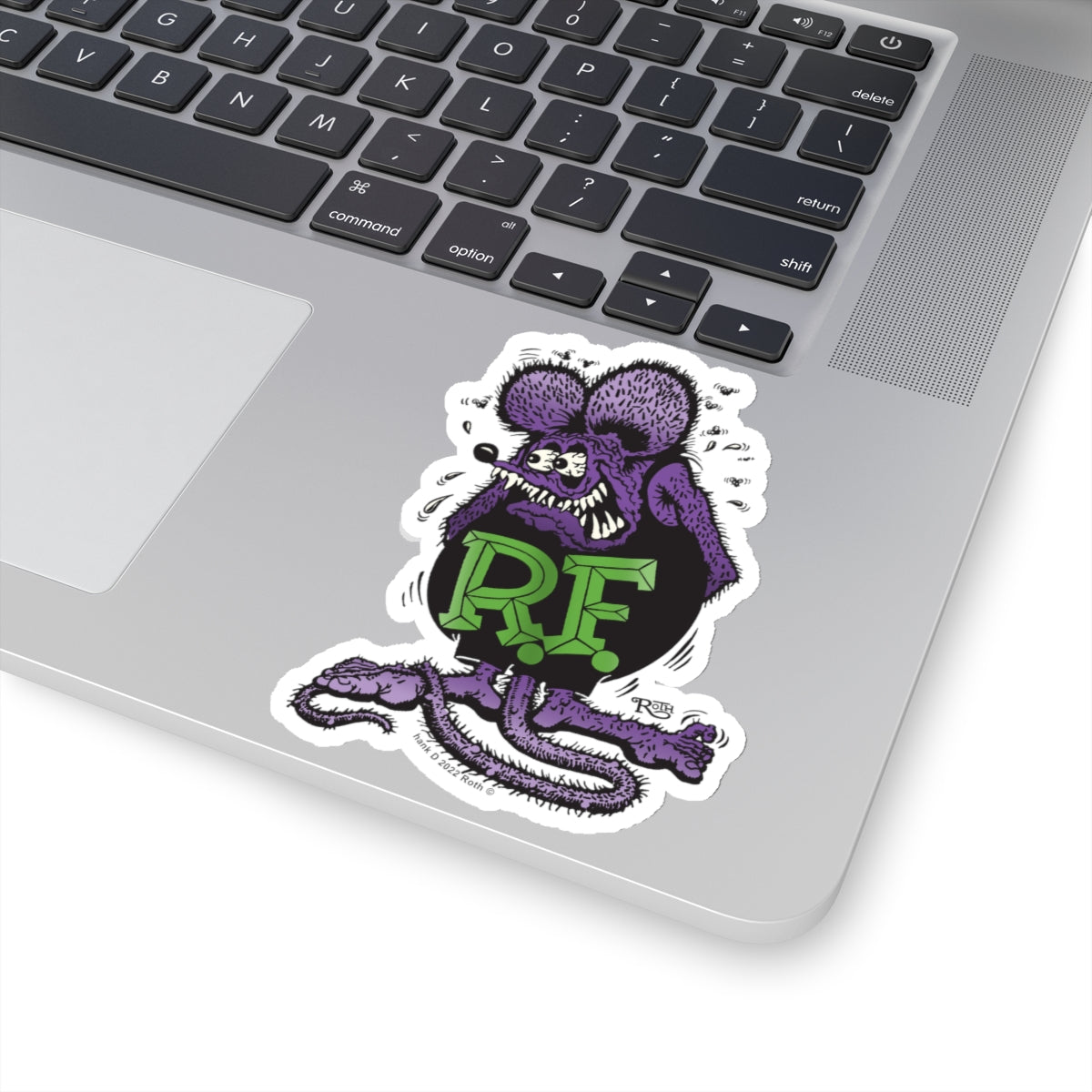 Mysterious Purple & Black Rat Fink Sticker