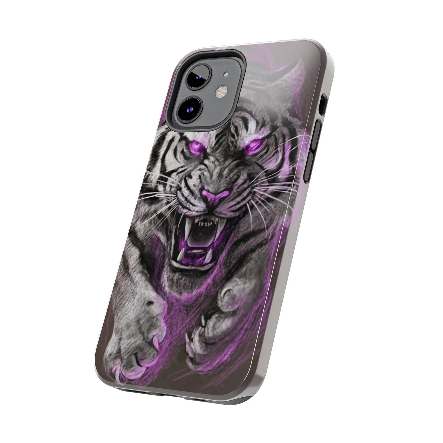 Enigmatic Hunter Tiger Sketch Tough Phone Case