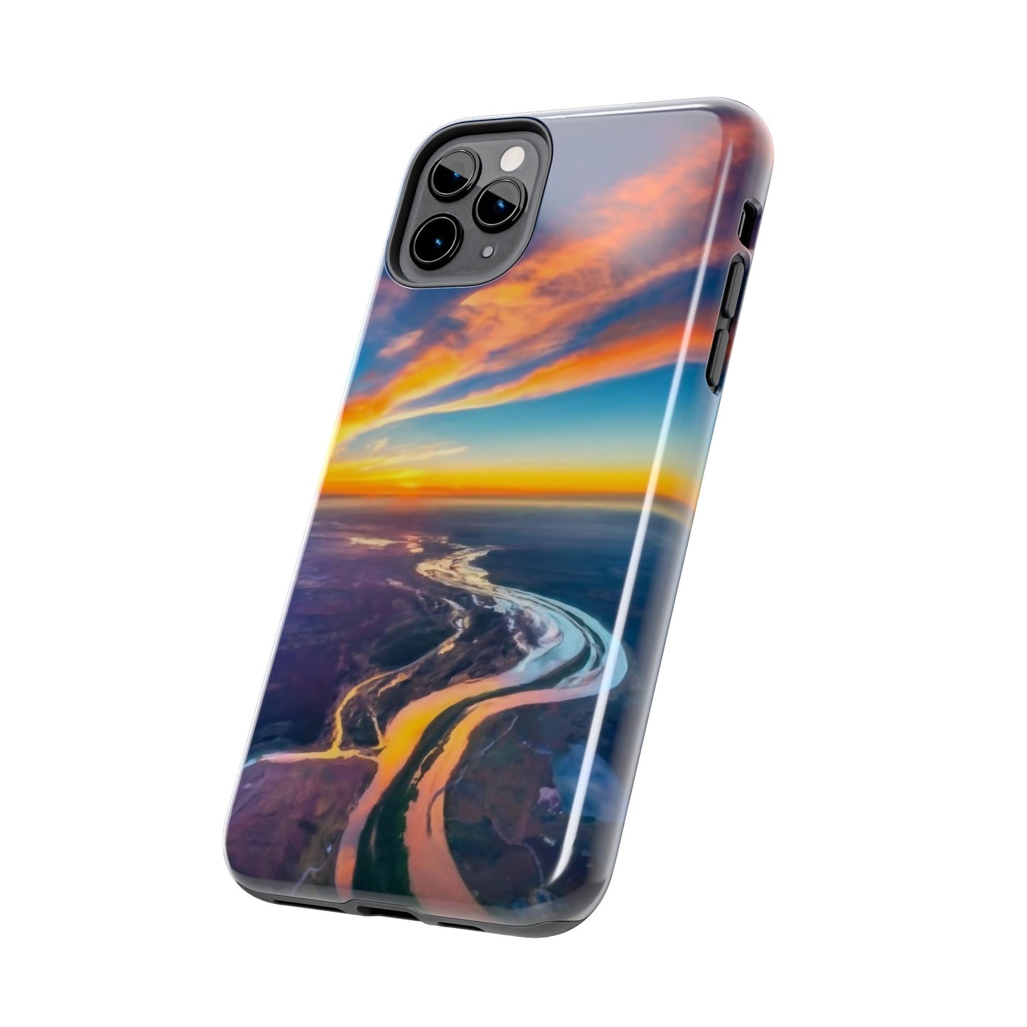 Celestial Sunset Earth View Tough Phone Case