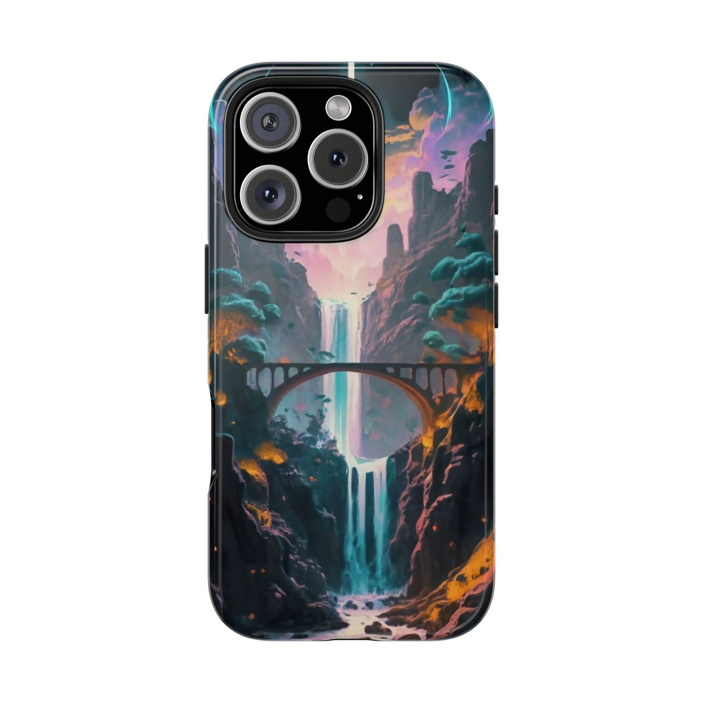 Midnight Cascade Blue Moon Tough Phone Case