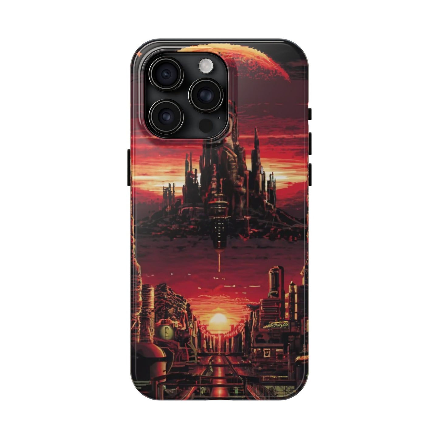 PixelVista Futuristic City Tough Phone Case