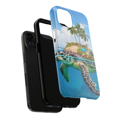 Island Turtle Ocean Adventure Tough Phone Case