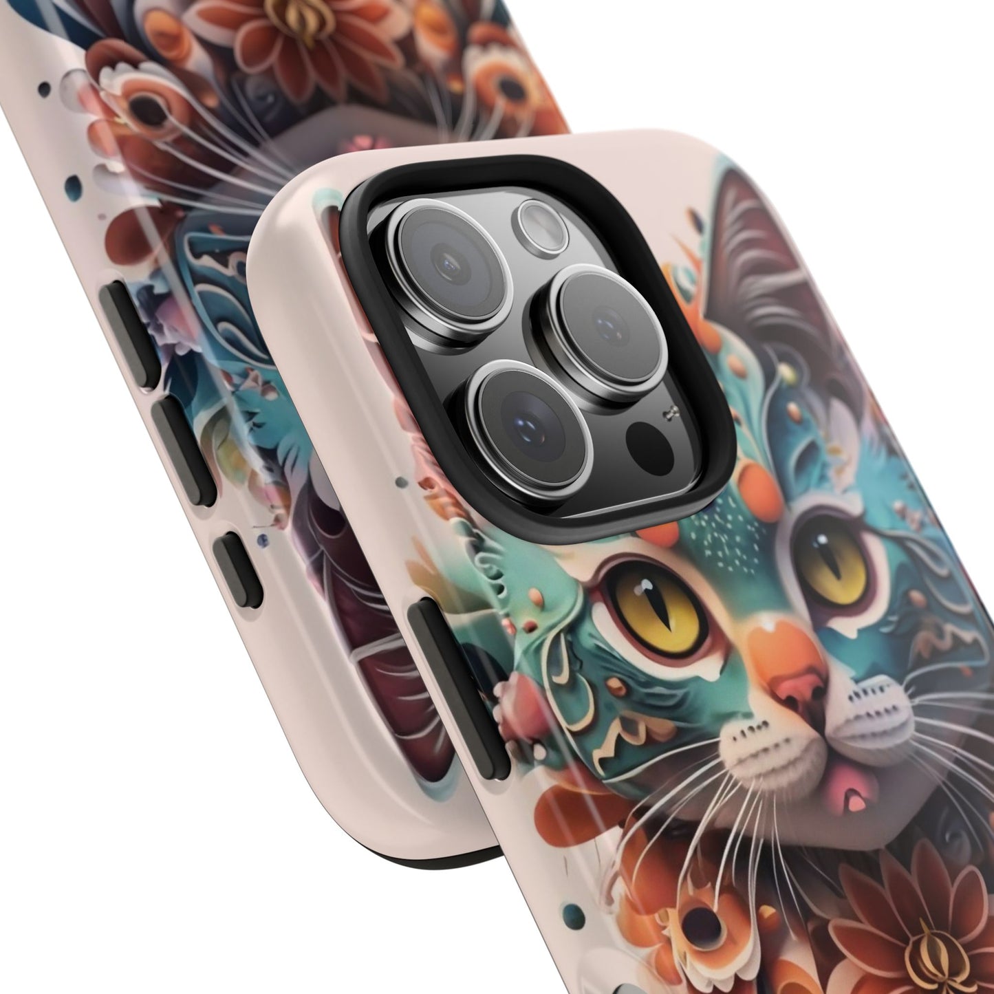 Floral Feline Armor Case