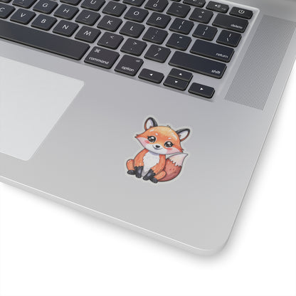 Charming Fox Watercolor Cartoon Sticker