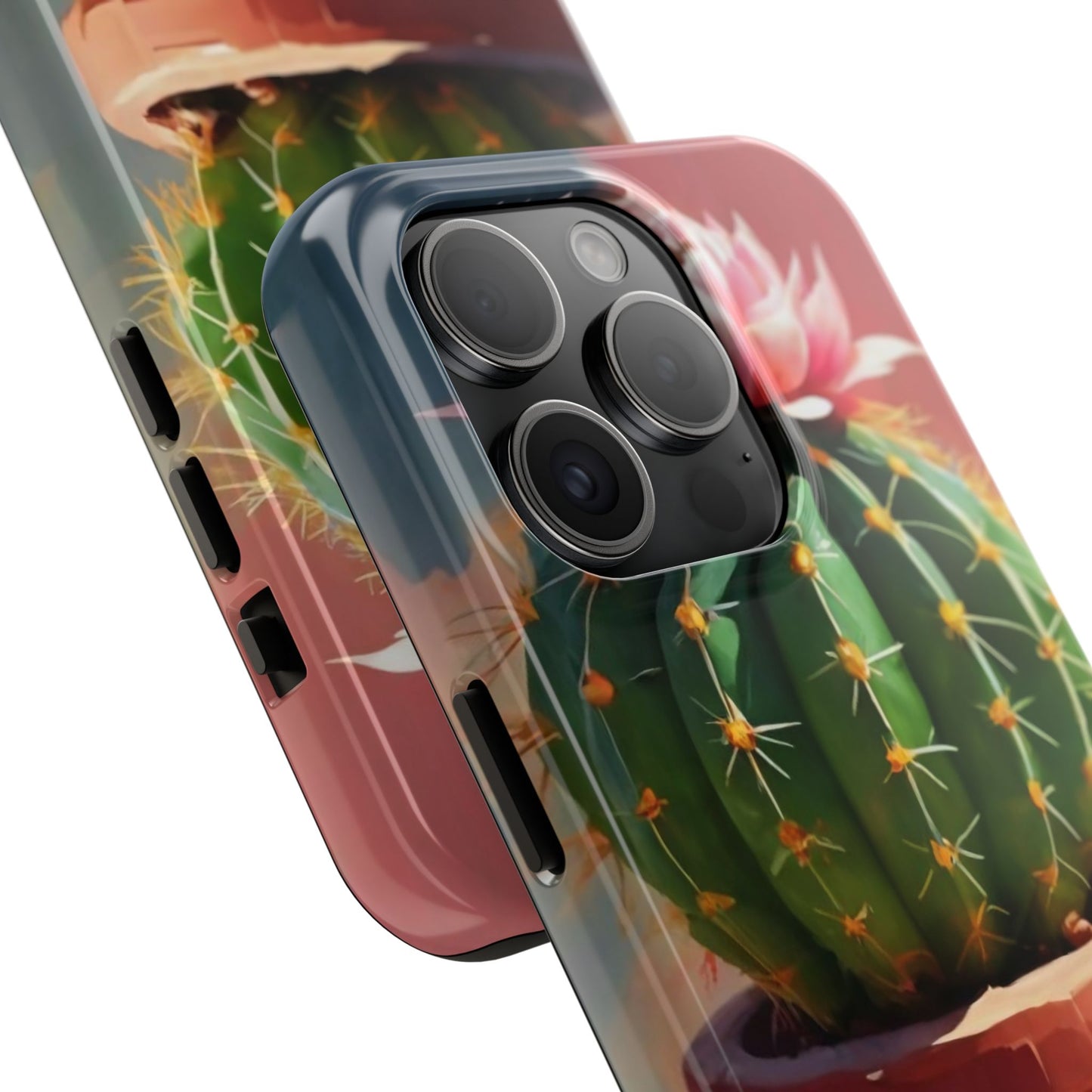 DesertBloom Terracotta Cactus Tough Phone Case