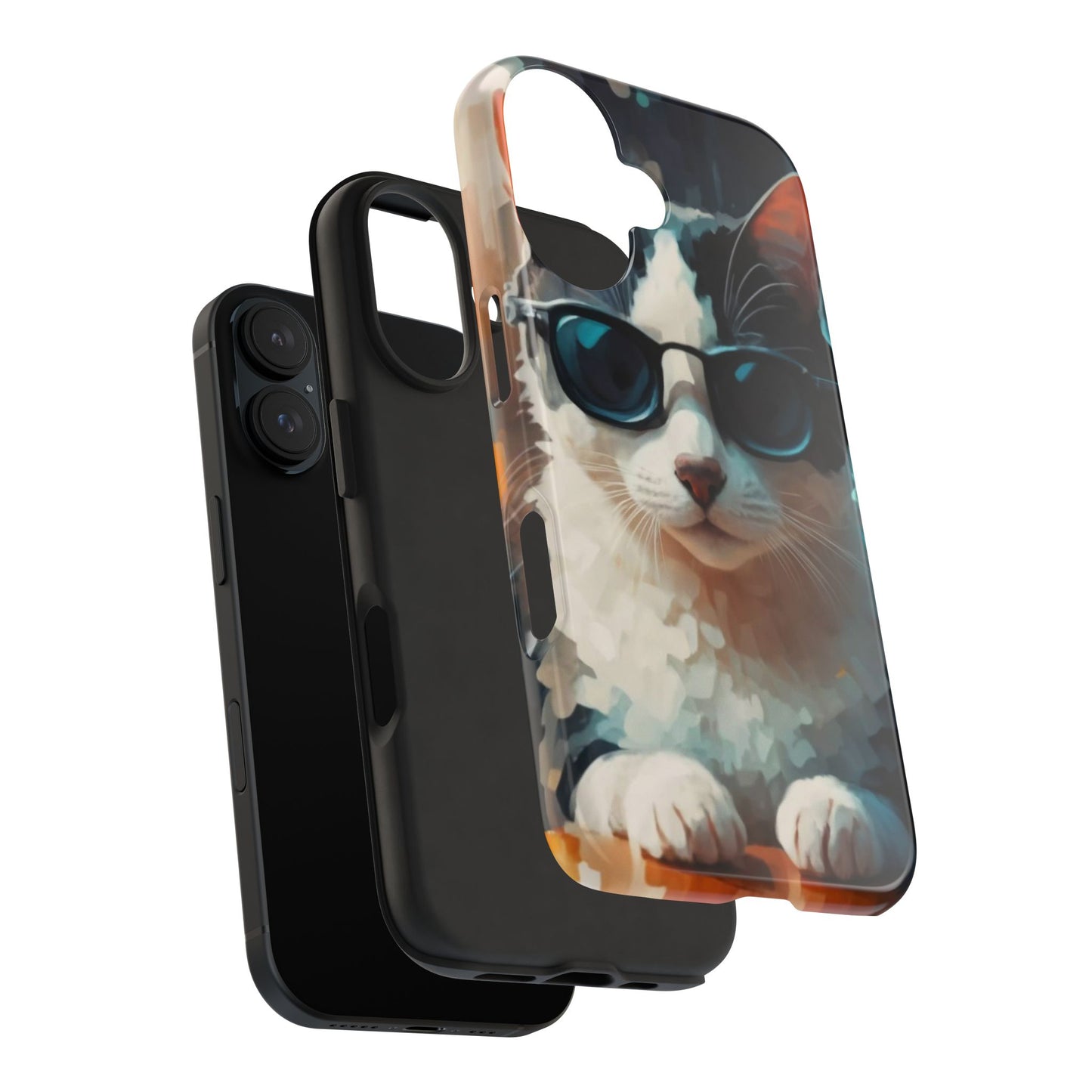 CoolCat Dinner Date Tough Phone Case