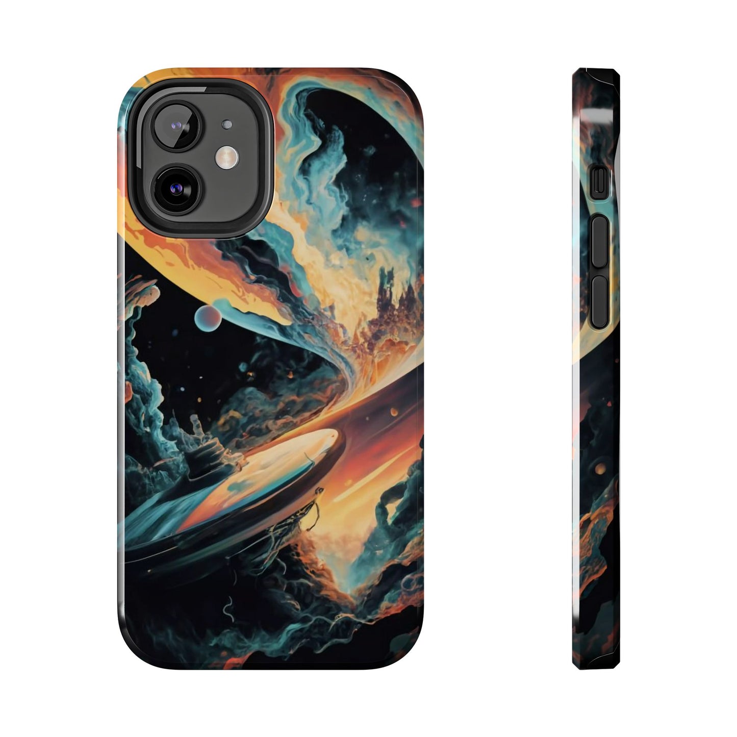 Retro Futuristic Space Odyssey Tough Phone Case