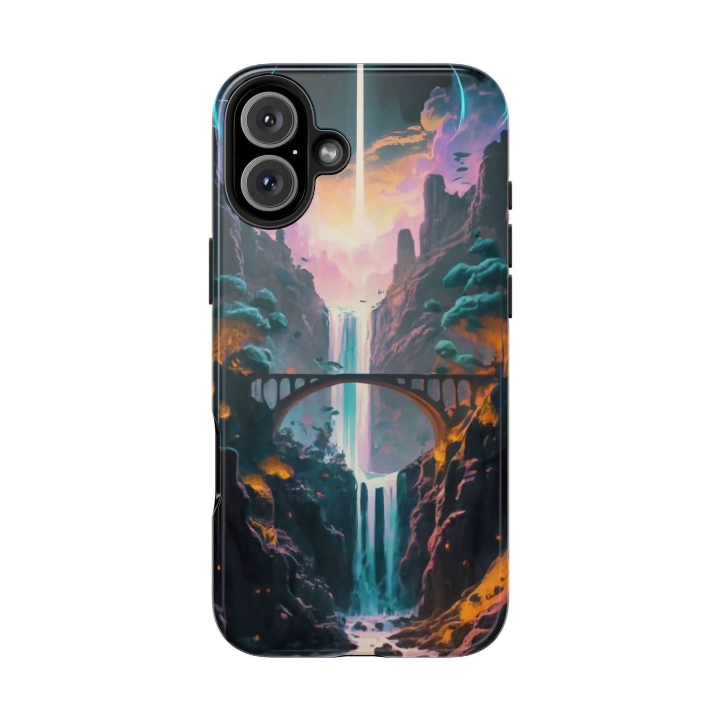 Midnight Cascade Blue Moon Tough Phone Case