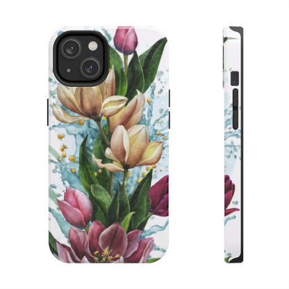 Blossom Splash Watercolor Floral Tough Phone Case