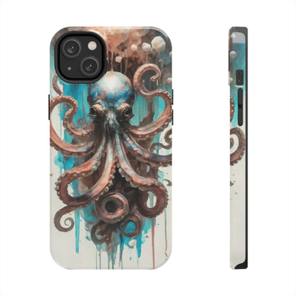 Serene Octopus Watercolor Tough Phone Case