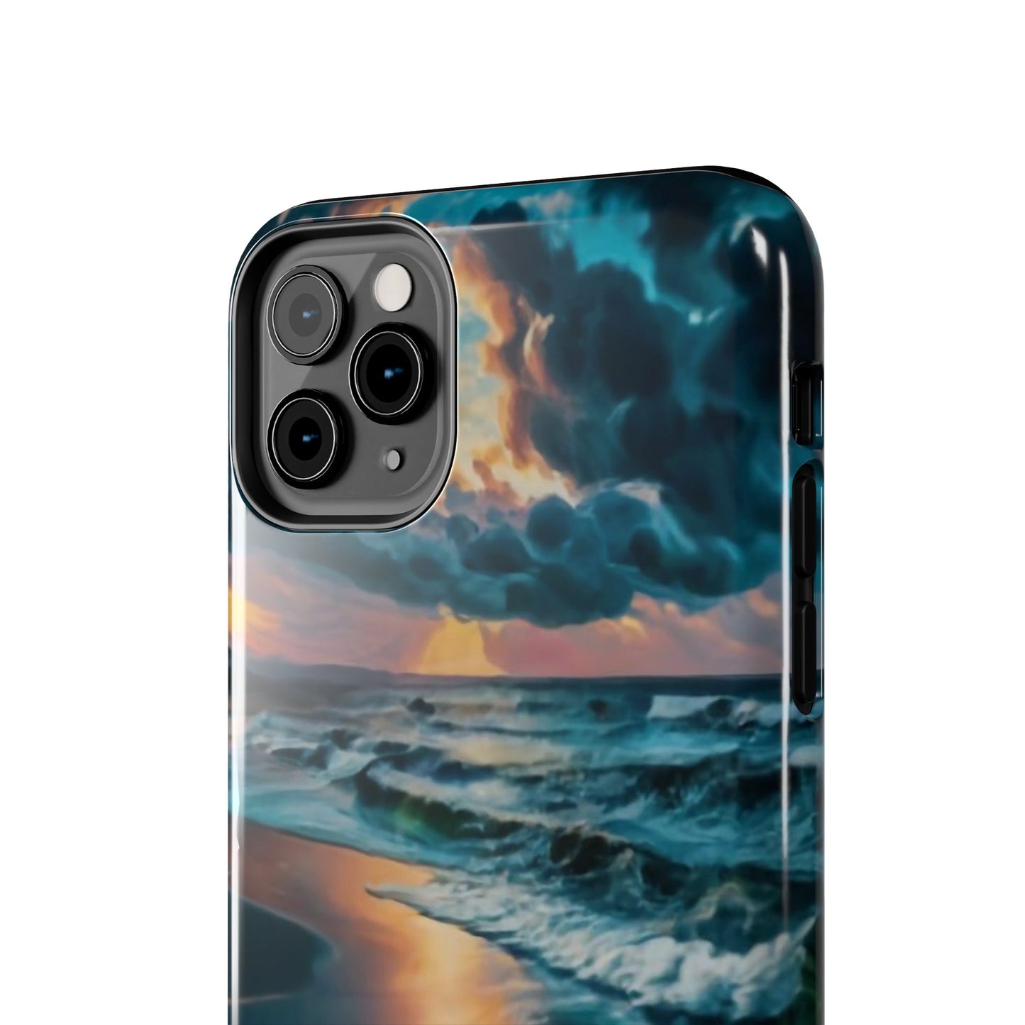 Coastal Sunset Waves Tough Phone Case