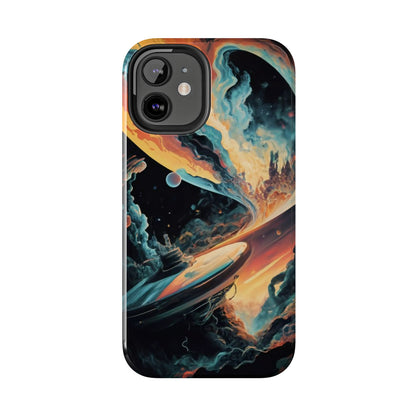 Retro Futuristic Space Odyssey Tough Phone Case
