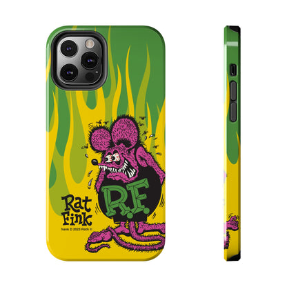 Fink Flames - Yellow/Green - Tough Phone Case