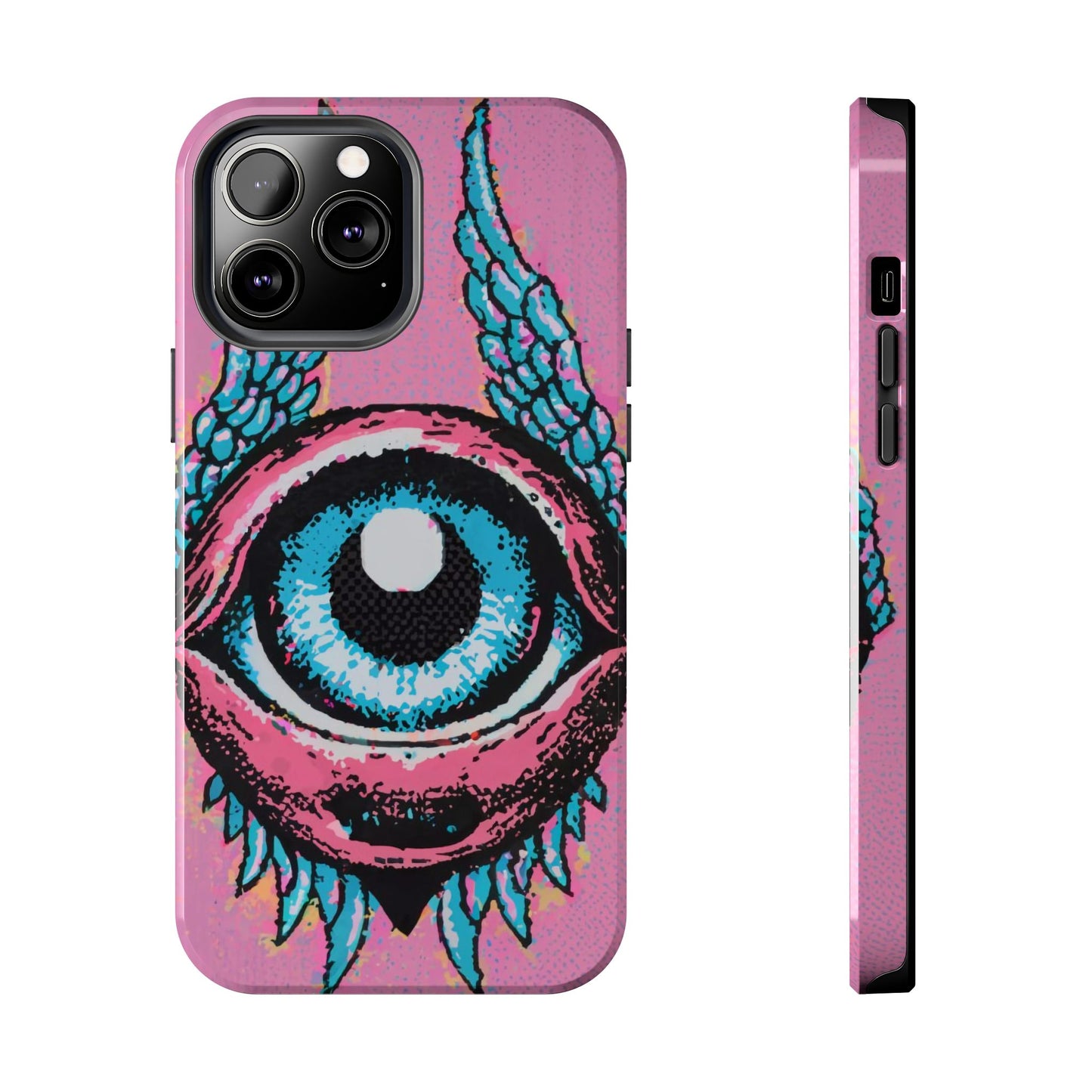 Halftone Horizon Eyeball iPhone Case