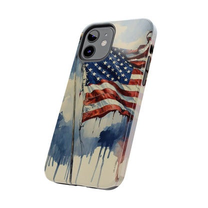 Tattered Glory American Flag Tough Phone Case