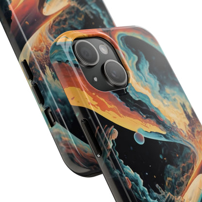 Retro Futuristic Space Odyssey Tough Phone Case