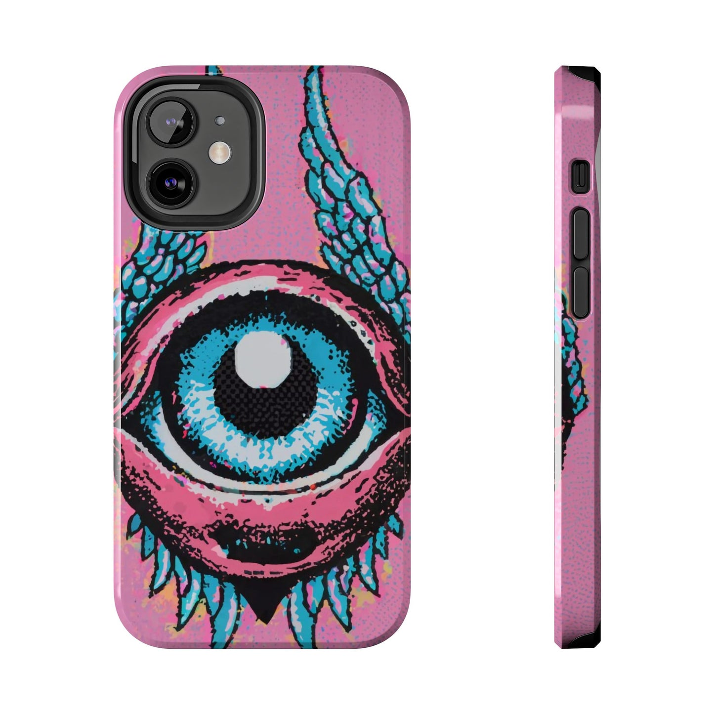 Halftone Horizon Eyeball iPhone Case