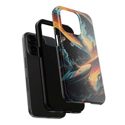 Retro Futuristic Space Odyssey Tough Phone Case