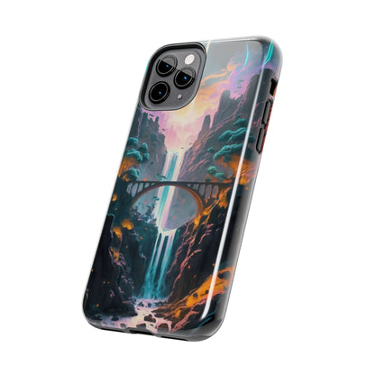 Midnight Cascade Blue Moon Tough Phone Case