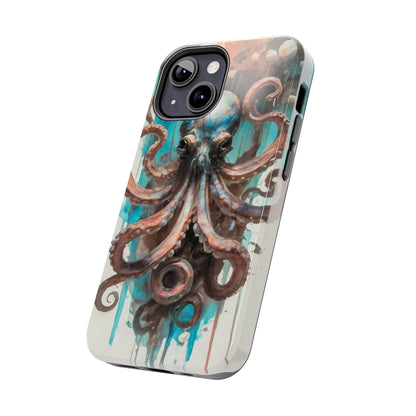 Serene Octopus Watercolor Tough Phone Case
