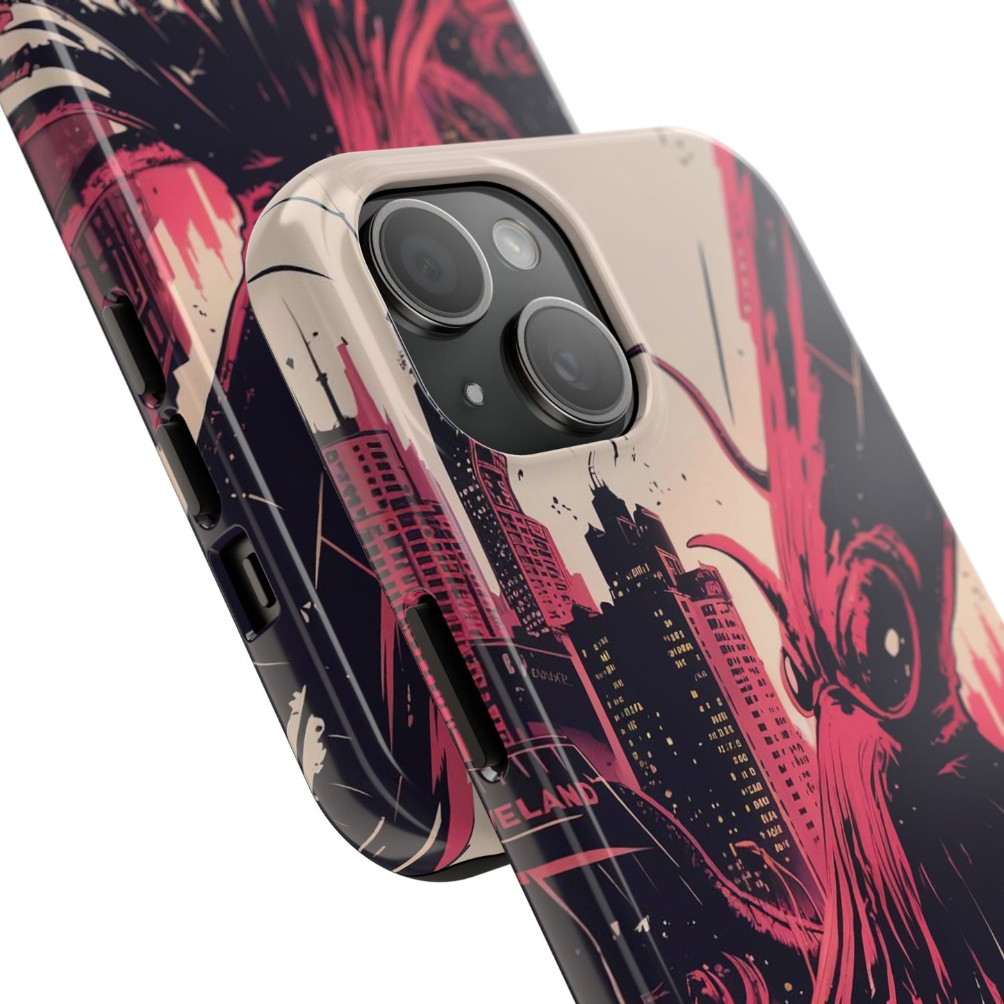 Kraken Rampage Cityscape Tough Phone Case