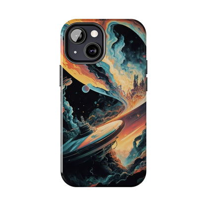 Retro Futuristic Space Odyssey Tough Phone Case