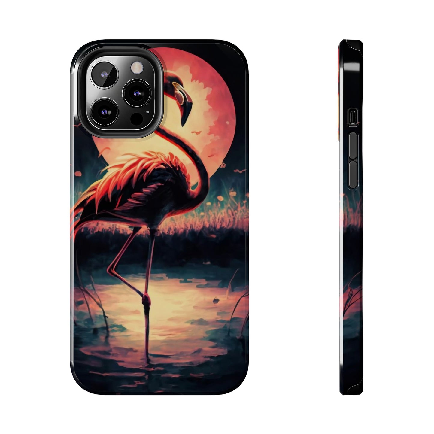 Sunset Flamingo Defender Case