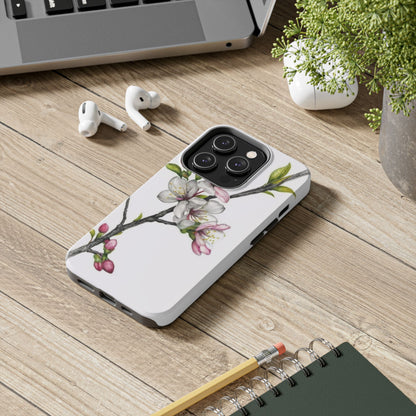 Minimalist Blossom Branch Tough Phone Case