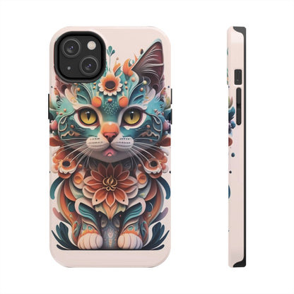 Floral Feline Armor Case